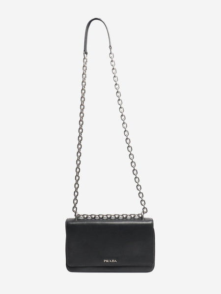 Black leather crossbody bag alternate image
