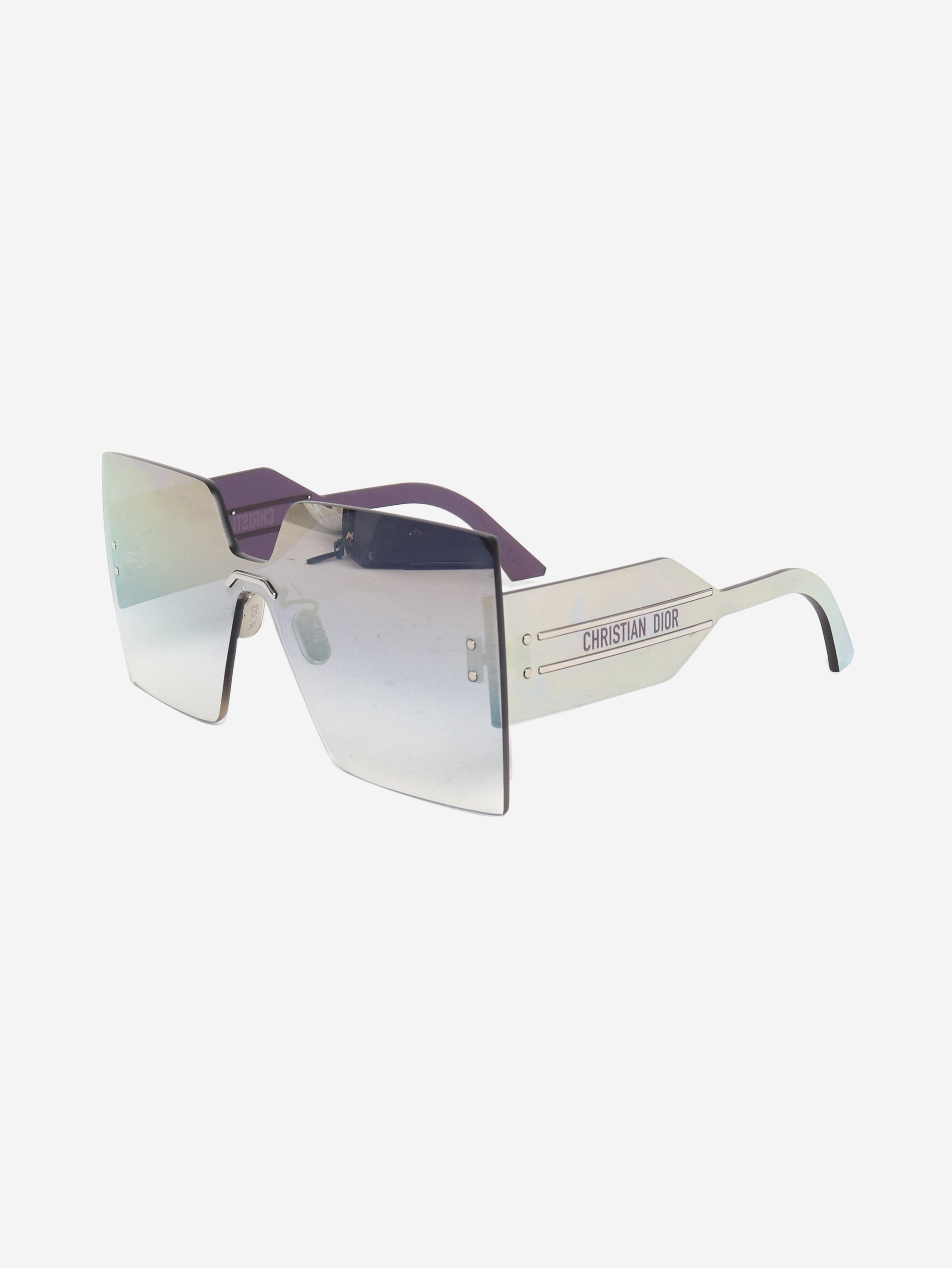 Green DiorClub M5U square sunglasses