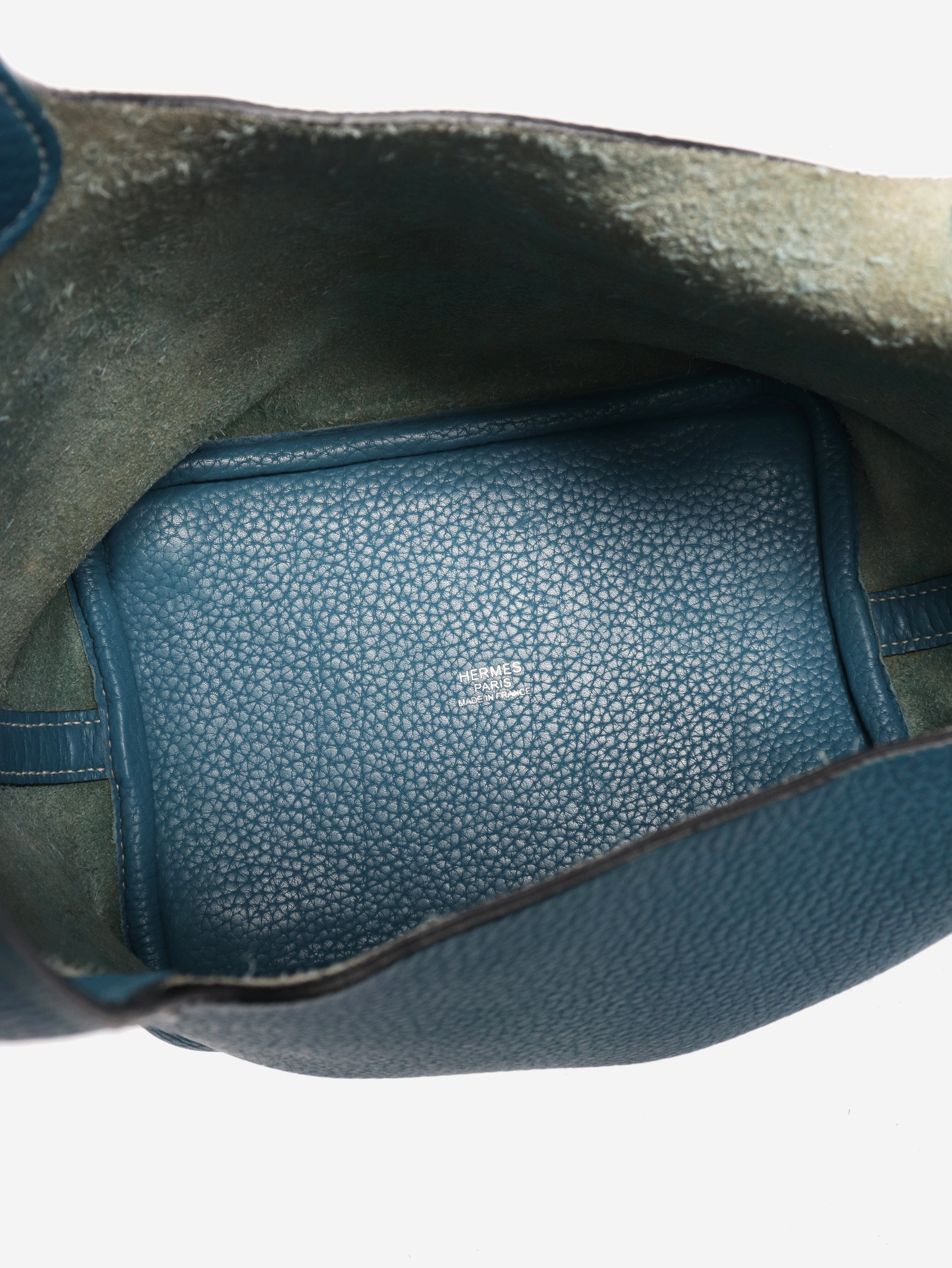 Blue jean picotin 18 clemence leather bag Top Handle Bags Hermes 