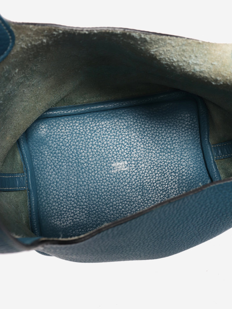 Blue jean picotin 18 clemence leather bag Top Handle Bags Hermes 