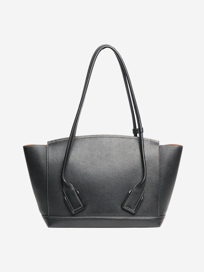 Black Arco large leather tote Tote Bags Bottega Veneta 