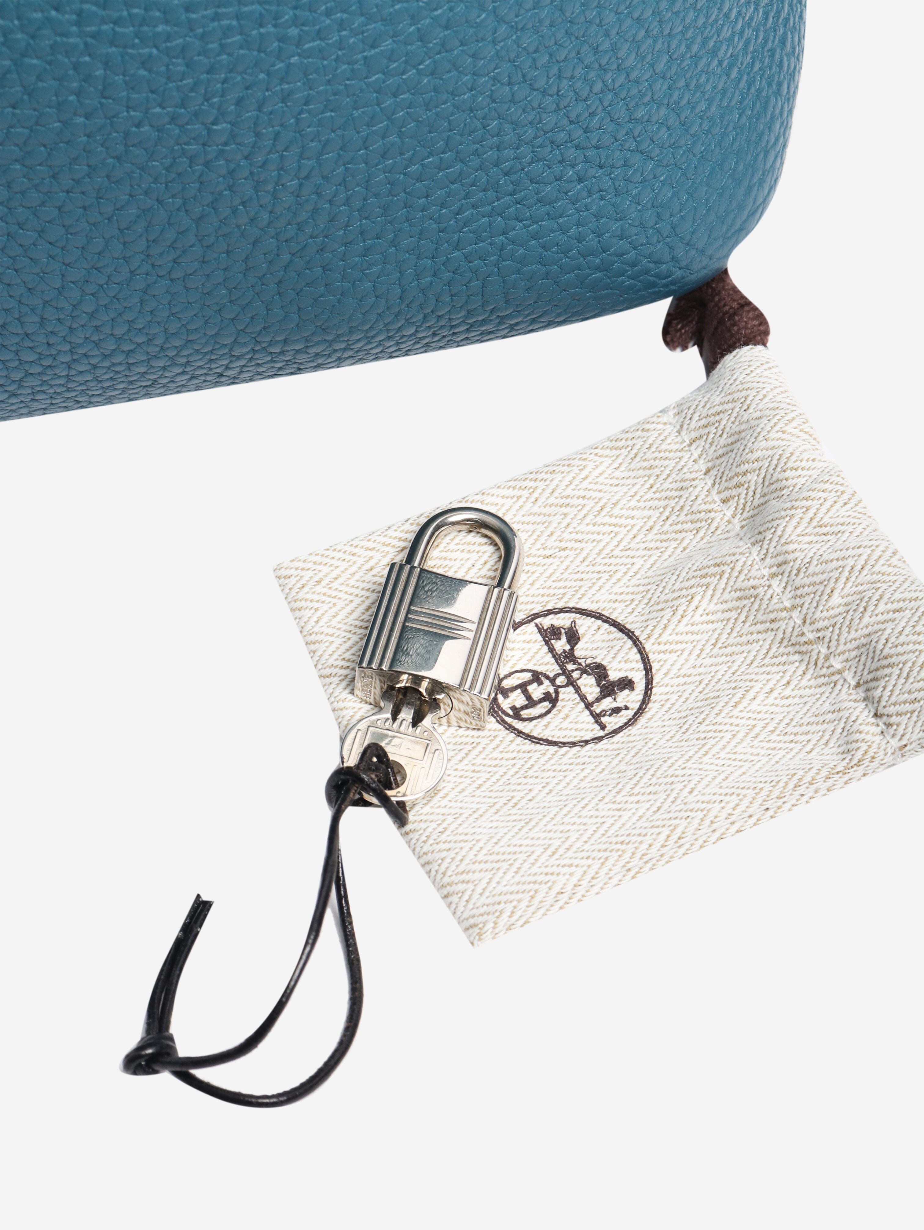 Blue jean picotin 18 clemence leather bag Top Handle Bags Hermes 