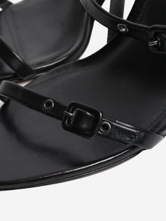 Black leather buckle heels - EU 39.5