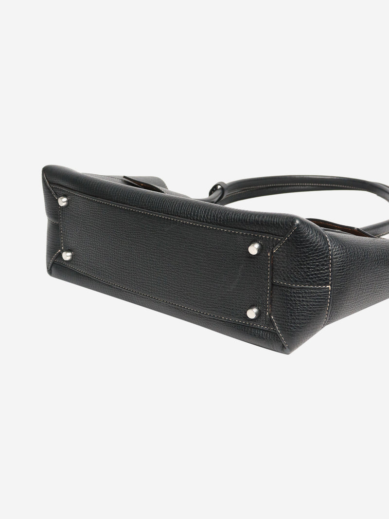 Black Arco large leather tote Tote Bags Bottega Veneta 