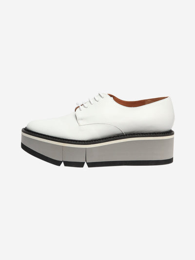 White leather platform shoes - size EU 39 Flat Shoes Clergerie 