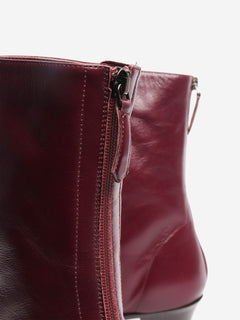 Burgundy Brunswick 45 leather ankle boots - EU 39 Boots Aquazzura 