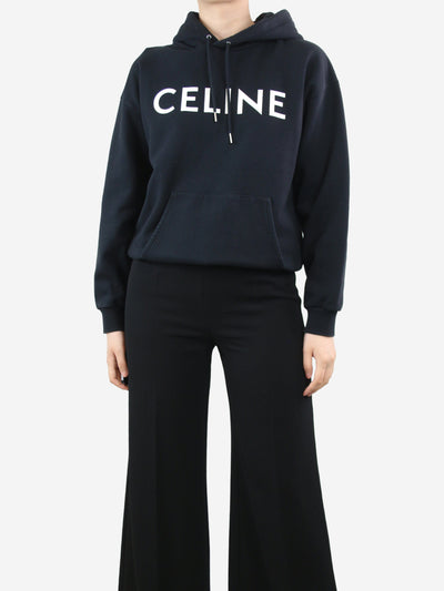 Black logo print hoodie - size M Tops Celine 