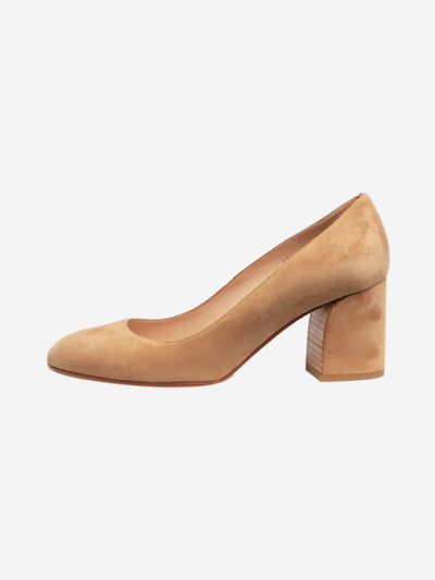 Neutral suede block heels - size EU 38 (UK 5) Heels Tod's 