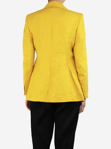 Max Mara Yellow linen blazer - size UK 8