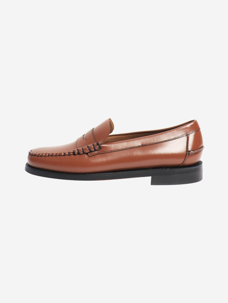 Tan leather loafers - size EU 44 Flat Shoes Sebago 