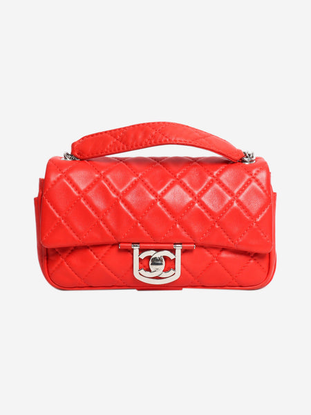 Coral vintage 2006 lambskin quilted Icons Secret Label flap bag product image