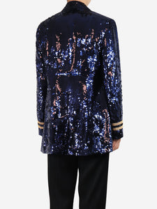 Polo Ralph Lauren Blue sequin jacket - size UK 14