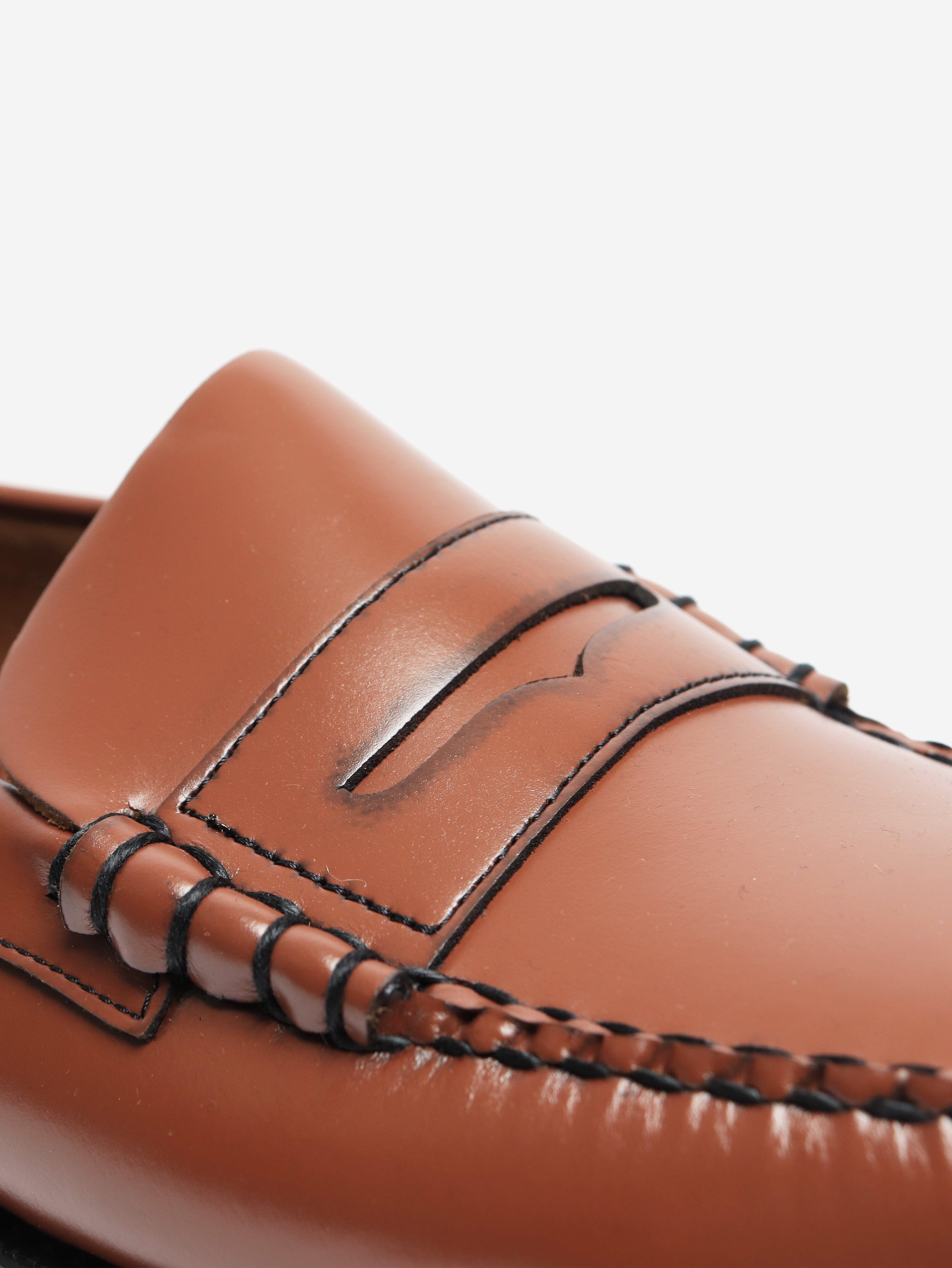 Tan leather loafers - size EU 44 Flat Shoes Sebago 