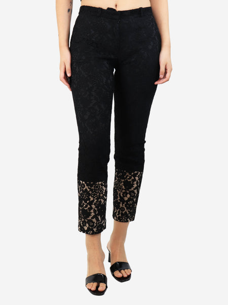 Black lace trousers - size UK 8 product image