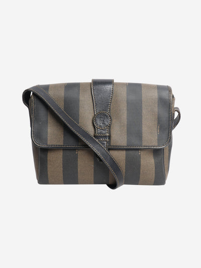 Brown Penguin striped shoulder bag Shoulder bags Fendi 