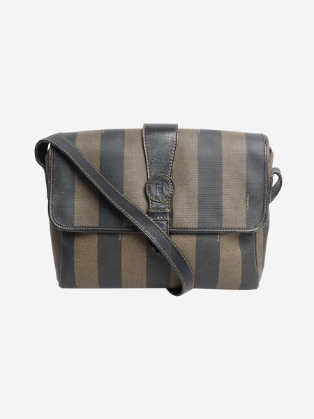 Brown Penguin striped shoulder bag product image