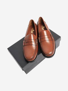 Tan leather loafers - size EU 44 Flat Shoes Sebago 