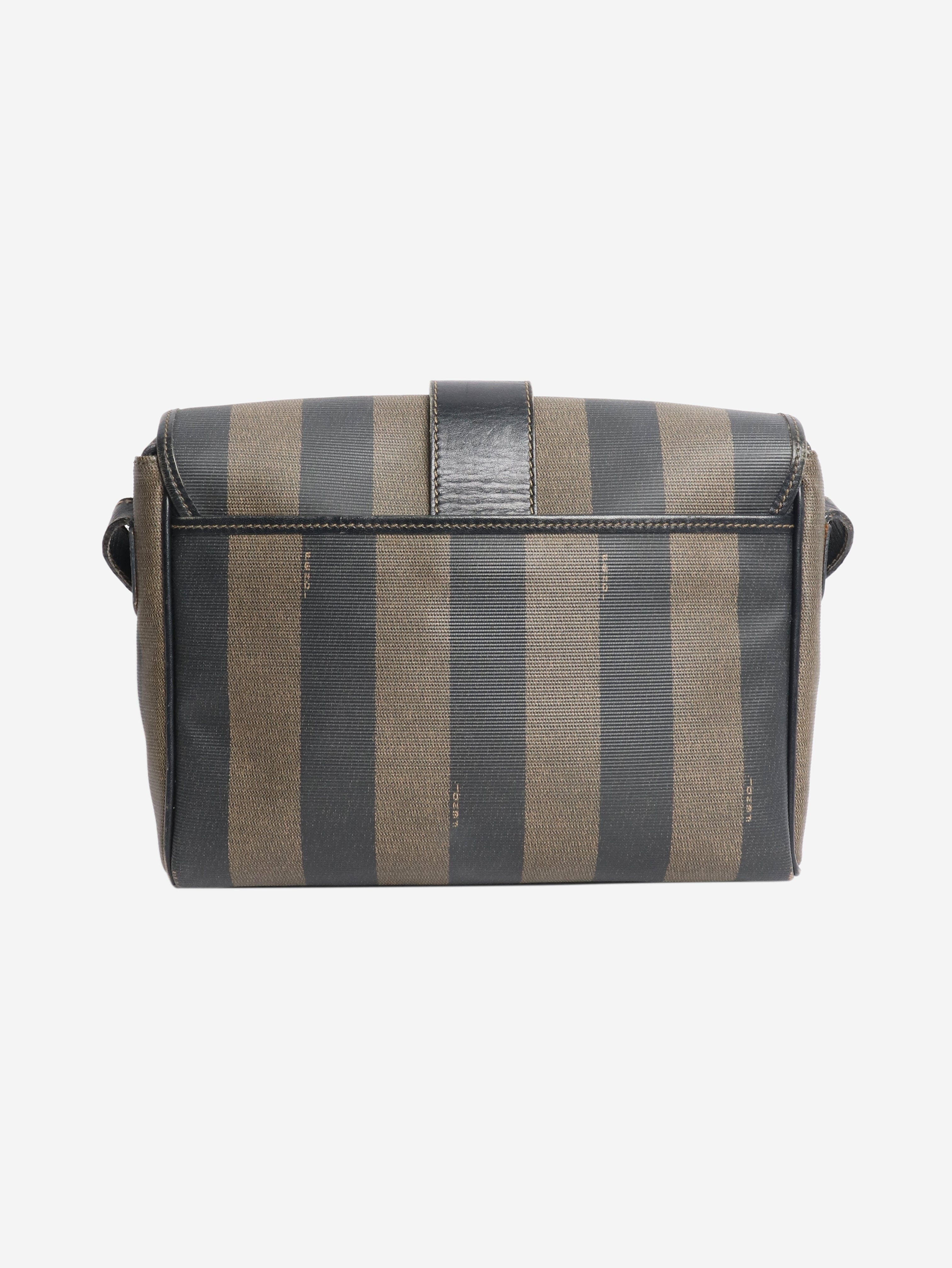 Brown Penguin striped shoulder bag Shoulder bags Fendi 