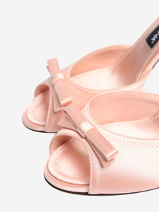 Dolce & Gabbana Pink satin bow heels - size EU 39