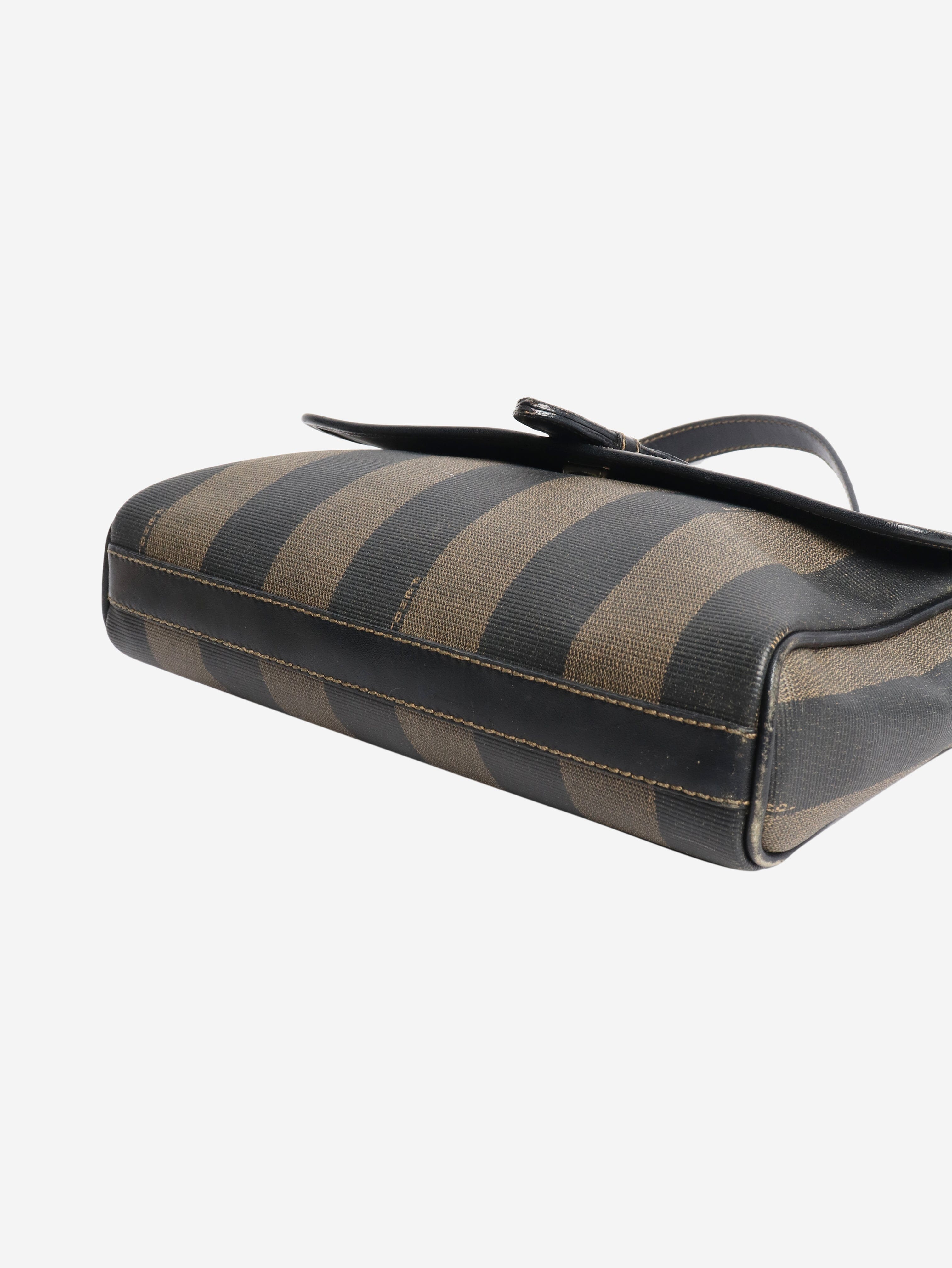 Brown Penguin striped shoulder bag Shoulder bags Fendi 