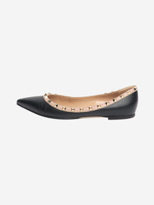 Valentino Black and nude Rockstud ballet flats - size EU 41