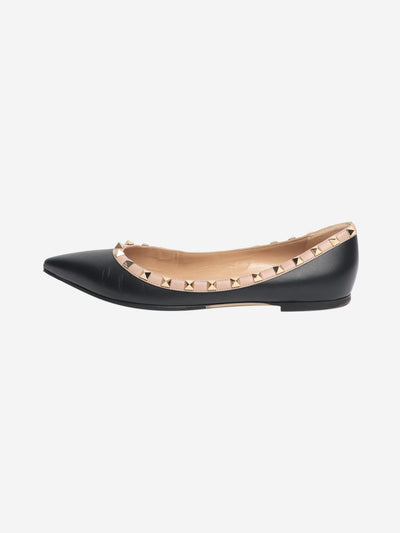 Black and nude Rockstud ballet flats - size EU 41 Flat Shoes Valentino 