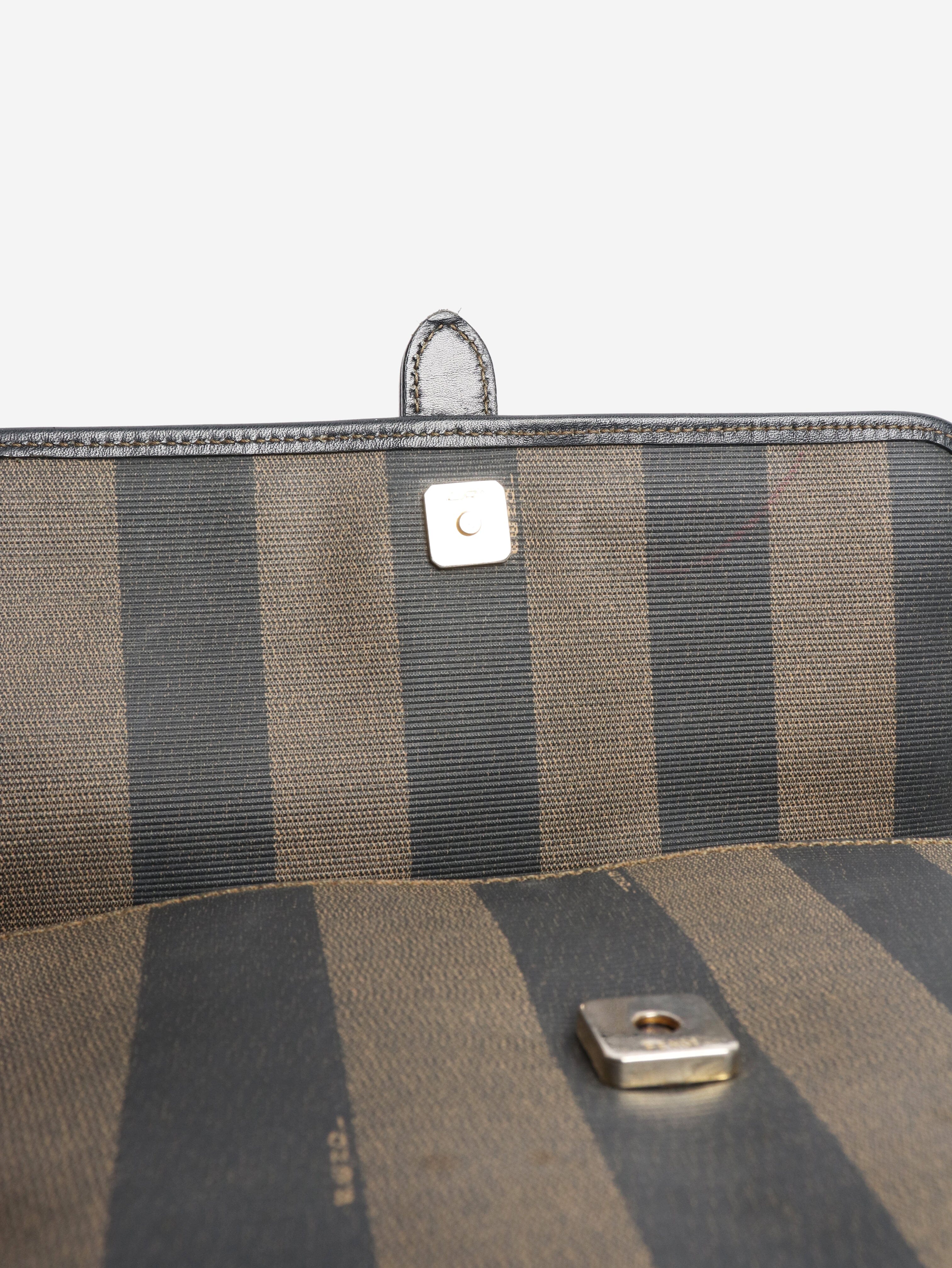 Brown Penguin striped shoulder bag Shoulder bags Fendi 