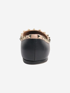 Valentino Black and nude Rockstud ballet flats - size EU 41