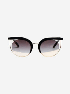 Salvatore Ferragamo Black ombre cat-eye sunglasses