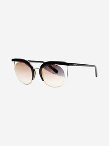 Salvatore Ferragamo Black ombre cat-eye sunglasses