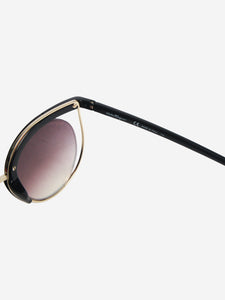 Salvatore Ferragamo Black ombre cat-eye sunglasses