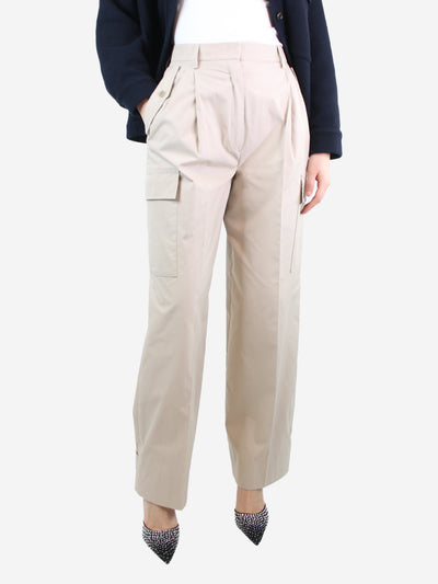 Beige cargo trousers - size UK 8 Trousers Prada 