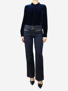 Celine Blue relaxed-fit jeans - size UK 10