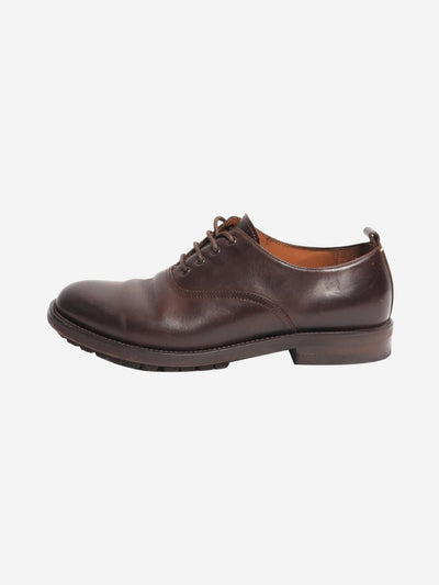 Dark brown leather Derby shoes - size EU 38 Flat Shoes Margaret Howell 