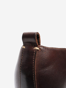 Margaret Howell Dark brown leather Derby shoes - size EU 38