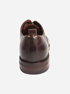 Margaret Howell Dark brown leather Derby shoes - size EU 38