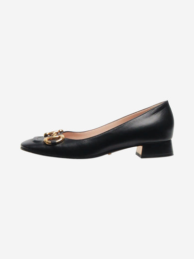 Black horsebit mid-heel leather pumps - size EU 35.5 Heels Gucci 