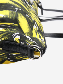 Yellow banana printed shopper tote Tote Bags Prada 