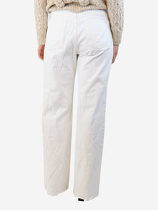 Anine Bing White relaxed-fit jeans - size UK 12