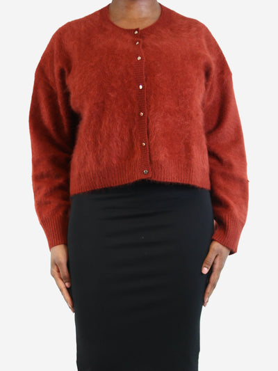 Red button-up cashmere cardigan - size L Knitwear ME+EM 
