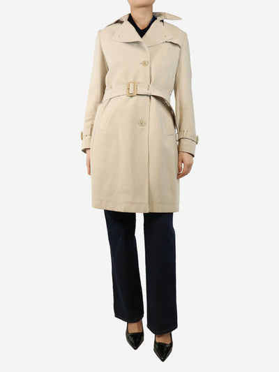 Neutral trench coat with belt - size UK 8 Coats & Jackets Allegri 