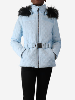 Whisper blue quilted ski jacket - size L Skiwear Poivre Blanc 