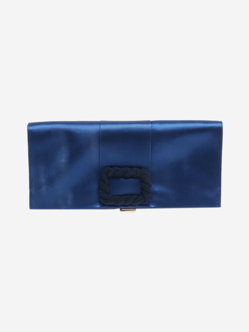 Blue satin clutch Clutch bags Roger Vivier 
