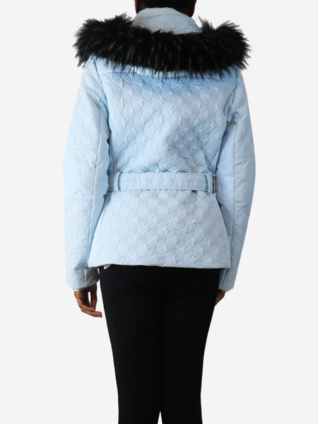 Whisper blue quilted ski jacket - size L alternate image