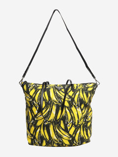 Yellow banana printed shopper tote Tote Bags Prada 