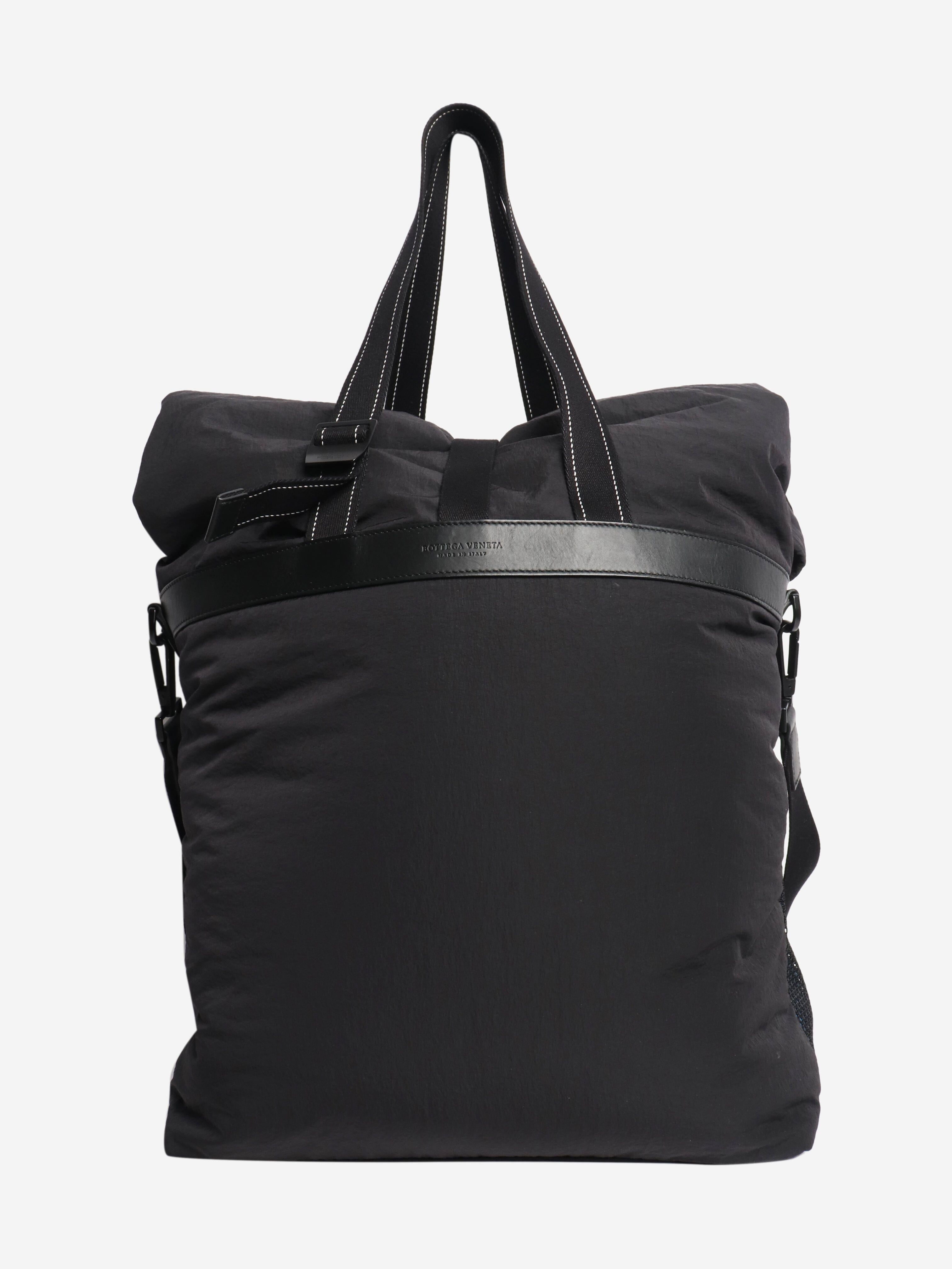 Black nylon padded tote bag Shoulder bags Bottega Veneta 