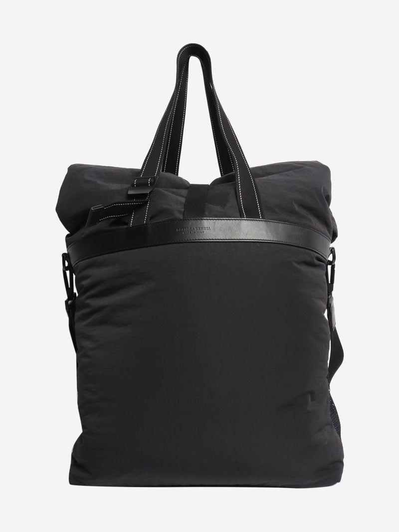 Black nylon padded tote bag Shoulder bags Bottega Veneta 