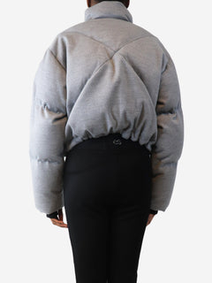 Grey Hallie Mae puffer jacket - size S Skiwear Shoreditch Ski Club 