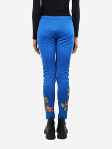 Gucci Blue floral embroidered track pants - size S