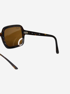 Ray-Ban Brown square-framed tortoise shell sunglasses